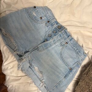 Levi's Light Blue Jean Shorts for Women